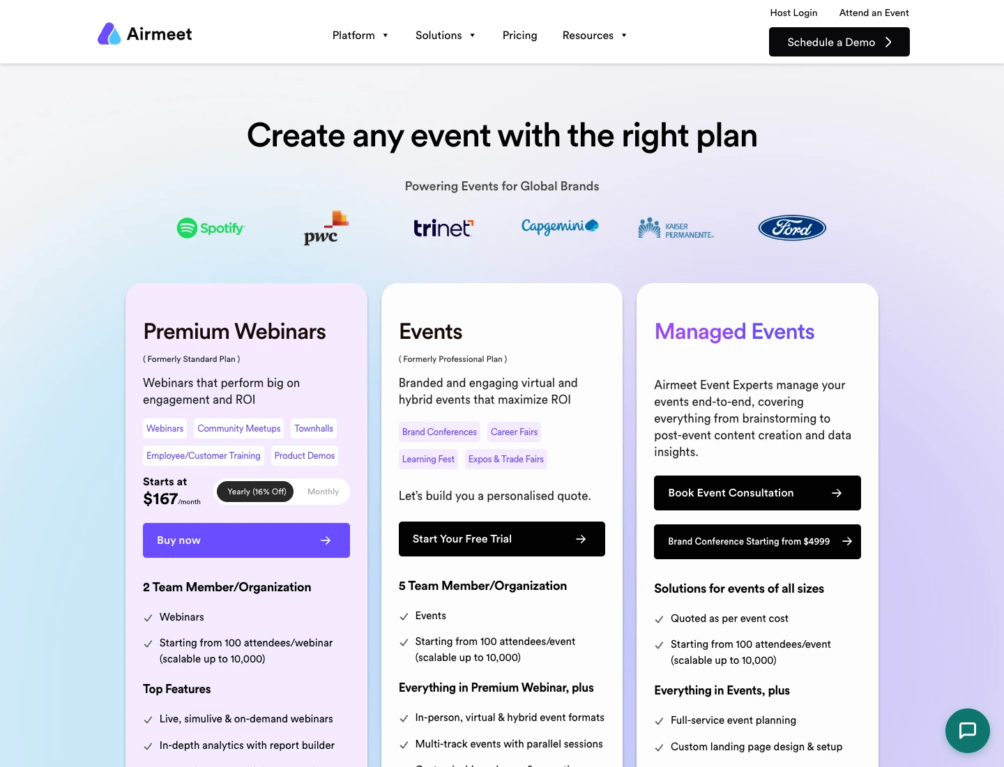 Airmeet: Premium Webinars, Events и Managed Events с разными сценариями и действиями